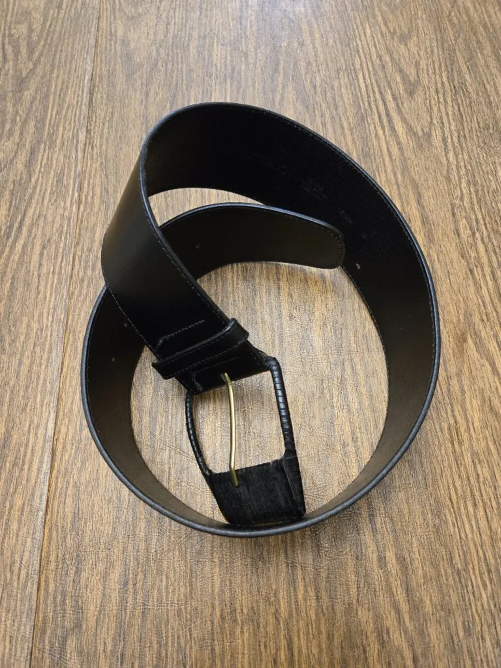 BANANA REPUBLIC Women's Genuine Italian Leather Black Belt - Size XS
